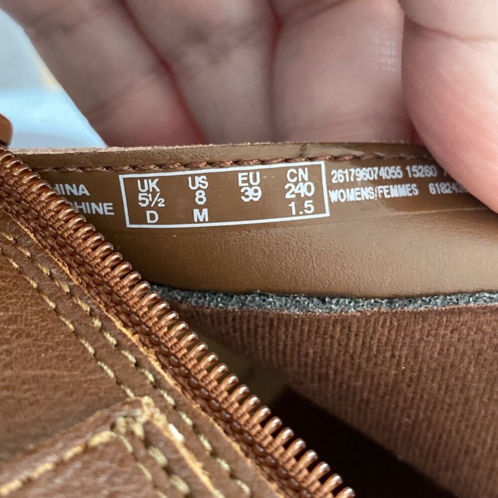 Clarks Womens Collection Emily 2 Belle Boots Tan Leather Size 5.5M NEW - Picture 13 of 14